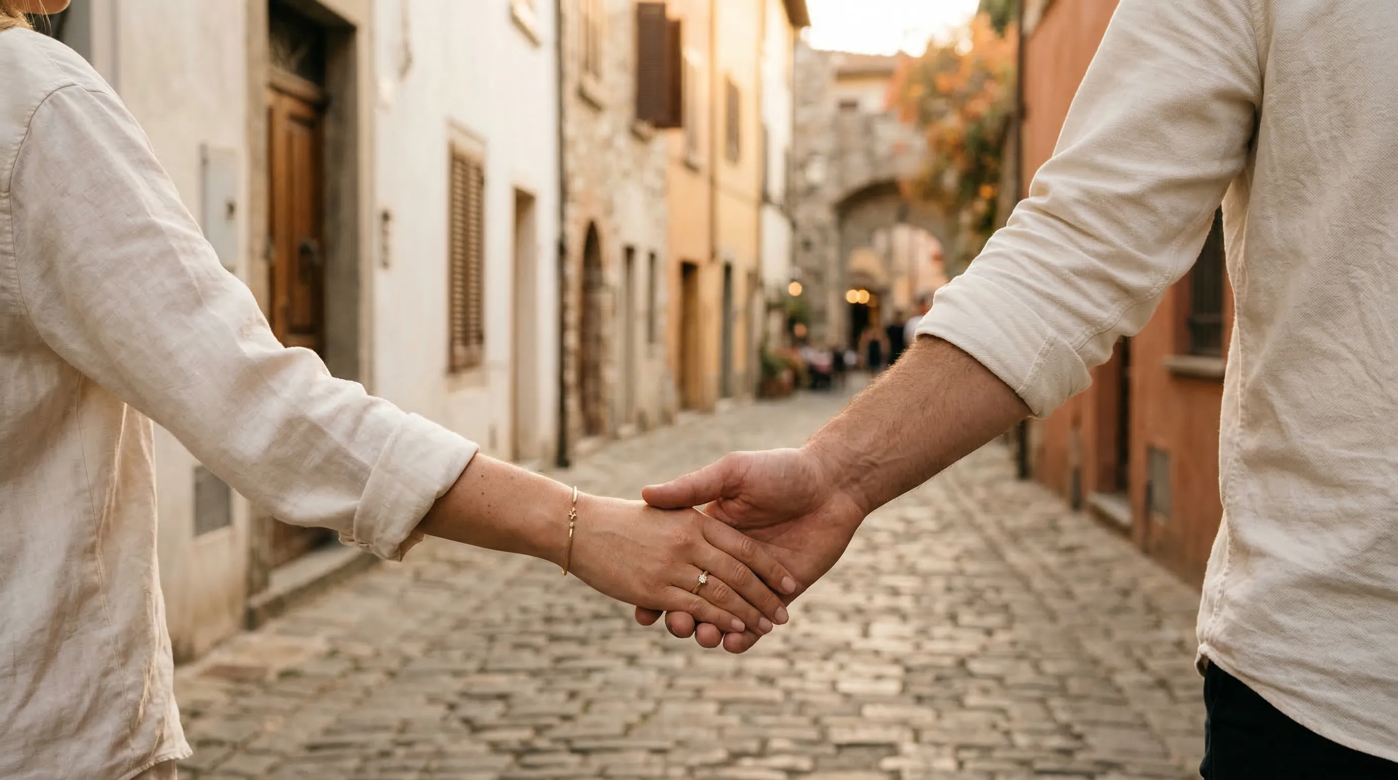 Pierścionek z moissanitem w oprawie z litego złota, noszony w naturalnych warunkach