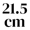 21,5 cm